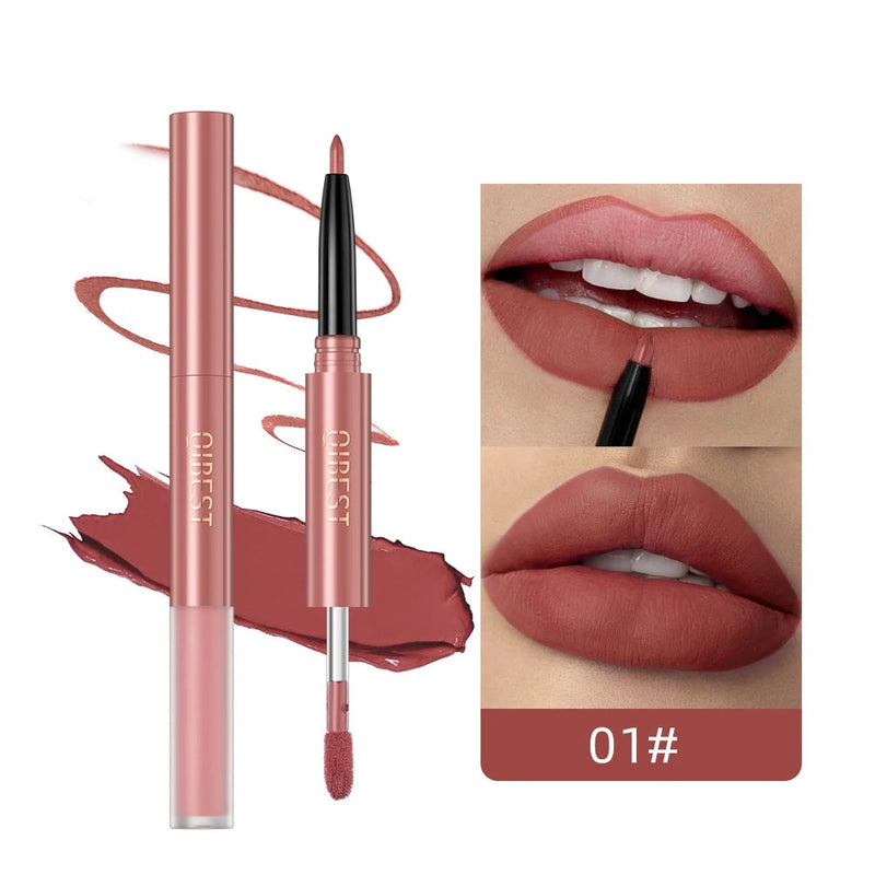 Batom 2 em 1  Lápis lábial + Gloss - Head Lipliner